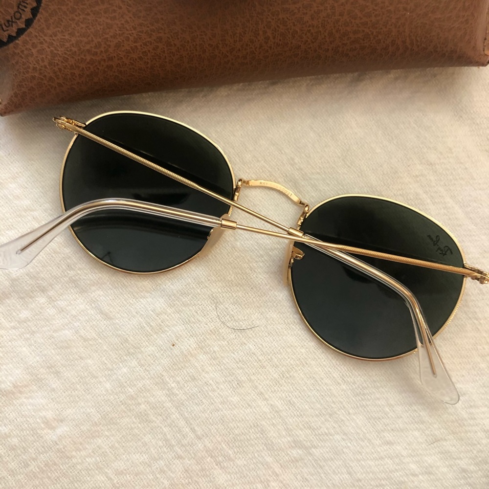 Ray bans round gold rimmed